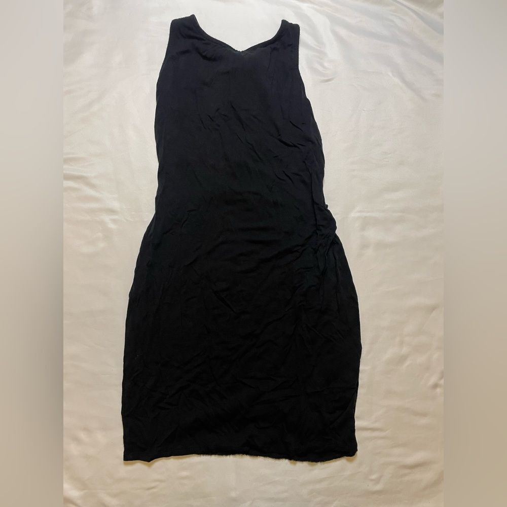 Fashion Nova size large black midi dress